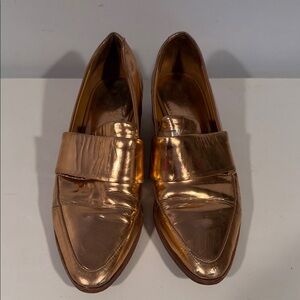 Phillip Lim Shiny Gold Loafers